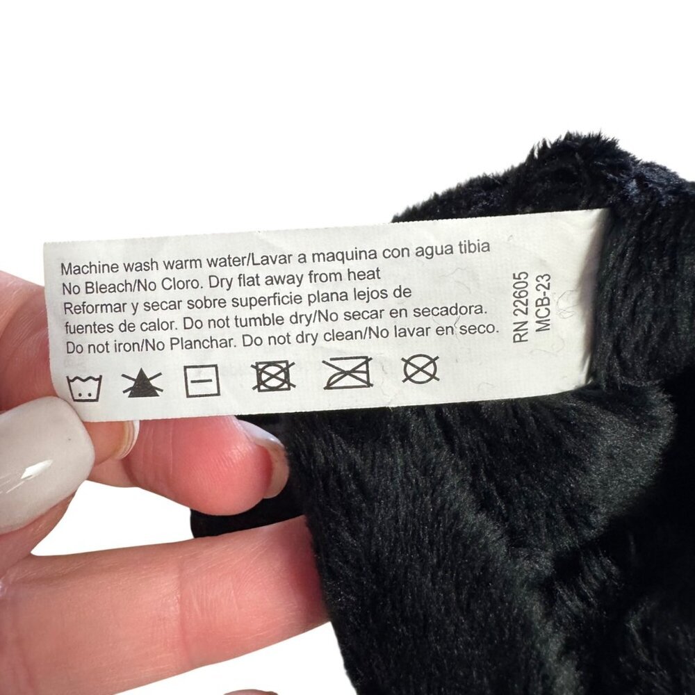 Isotoner NEW smartDri Gloves Women's One Size Black SmarTouch Faux Fur Lining - Picture 10 of 10